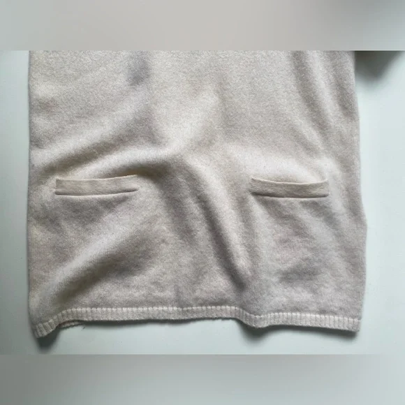 EUC TSE Cashmere Sweater, Long, Pockets, light rose cream, size S - Picture 4 of 8